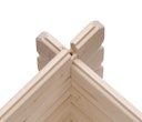 Vorschaubild Karibu Gartenhaus Blockbohlenhaus Flora 3/5 - inkl. Dachbegrünungsmaterial