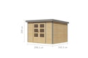 Vorschaubild Karibu Metall-Holzgartenhaus Hybridhaus Jupiter A/B/C/D - 19 mm/0,5 mm
