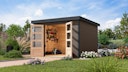 Vorschaubild Karibu Metall-Holzgartenhaus Hybridhaus Jupiter A/B/C/D - 19 mm/0,5 mm