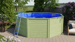 Karibu Pool Vista 350 x 350 cm - kesseldruckimprägniert mit Metallecke - Aktionsangebot