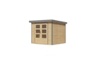 Vorschaubild Karibu Metall-Holzgartenhaus Hybridhaus Jupiter A/B/C/D - 19 mm/0,5 mm