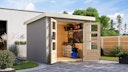 Vorschaubild Karibu Metall-Holzgartenhaus Hybridhaus Jupiter A/B/C/D - 19 mm/0,5 mm