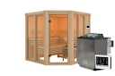 Vorschaubild Karibu Sauna Airi Superior mit Eckeinstieg 68 mm