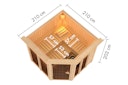 Vorschaubild Karibu Sauna Airi Superior mit Eckeinstieg 68 mm