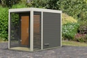 Vorschaubild Karibu Saunahaus Ares 1 - Hybridhaus mit Metallrahmen - 38 mm