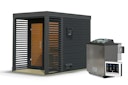 Vorschaubild Karibu Saunahaus Ares 1 - Hybridhaus mit Metallrahmen - 38 mm