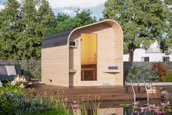 Karibu Gartensauna/Saunafass Fasshaus 2 asymmetrisch