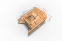 Vorschaubild Karibu Gartensauna/Saunafass Fasshaus 2 asymmetrisch