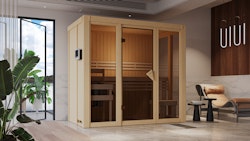 Karibu Sauna Irava 2 - 68 mm Systemsauna - 230 Volt Plug & Play