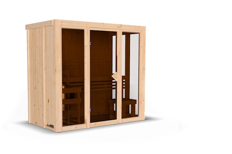 Karibu Sauna Irava 2 - 68 mm Systemsauna - 230 Volt Plug & Play