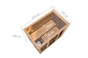 Vorschaubild Karibu Sauna Irava 3 - 68 mm Systemsauna - 230 Volt Plug & Play