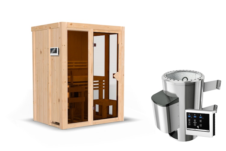 Karibu Sauna Irava 1 - 68 mm Systemsauna - 230 Volt Plug & Play