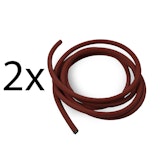 Silikonkabelset (2 x 6,5 Meter) für den Anschluss von Karibu/Weka 4,5 + 7,5 + 9 kW Bio-Öfen mit externer Steuerung Silikonkabelset (2 x 6,5 Meter) für den Anschluss von Karibu/Weka 4,5 + 7,5 + 9 kW Bio-Öfen mit externer Steuerung Zubehörbild