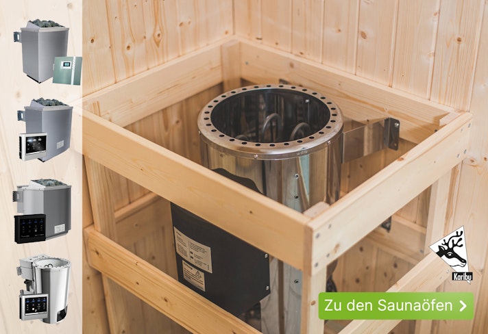 Saunaöfen mit Expresslieferung Sliderbild