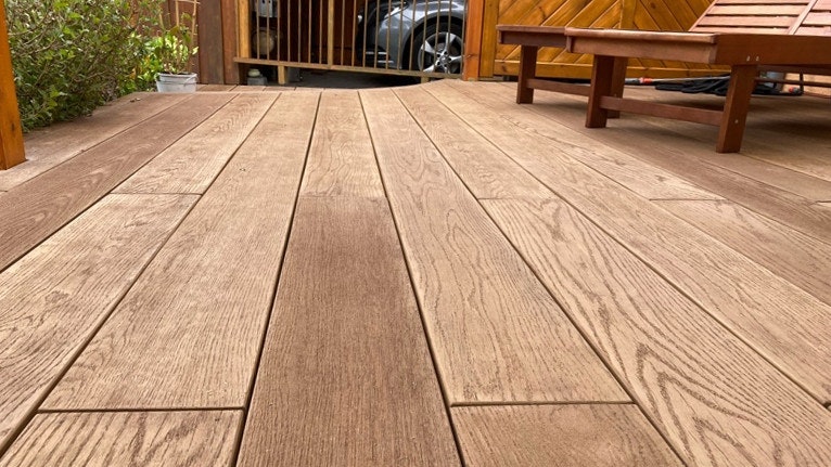Weltholz millboard Terrassendiele ENHANCED GRAIN Coppered Oak Weltholz millboard Terrassendiele ENHANCED GRAIN Coppered Oak
