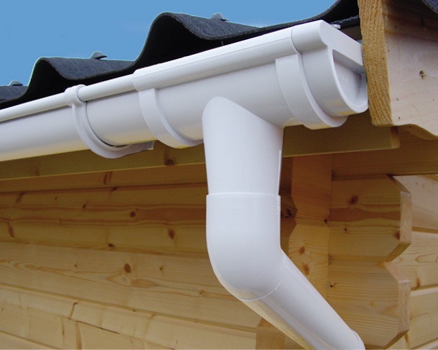 Kunststoff Dachrinnenset für Karibu Pavillon Panama