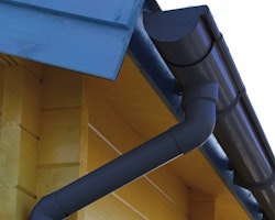Kunststoff Dachrinnenset für Karibu Pavillon Holm 1/2