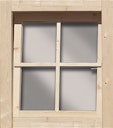 Vorschaubild Karibu Dreh-/ Kippfenster für 28 mm Häuser und Carports 69 x 79 cm