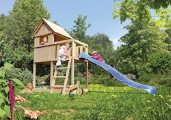 Akubi Kinderspielturm Frieda mit Rutsche (Set A)