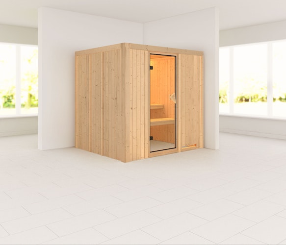 Karibu Sauna Sodin mit Fronteinstieg 68 mm