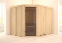 Vorschaubild Karibu Sauna Malin mit Eckeinstieg 68 mm