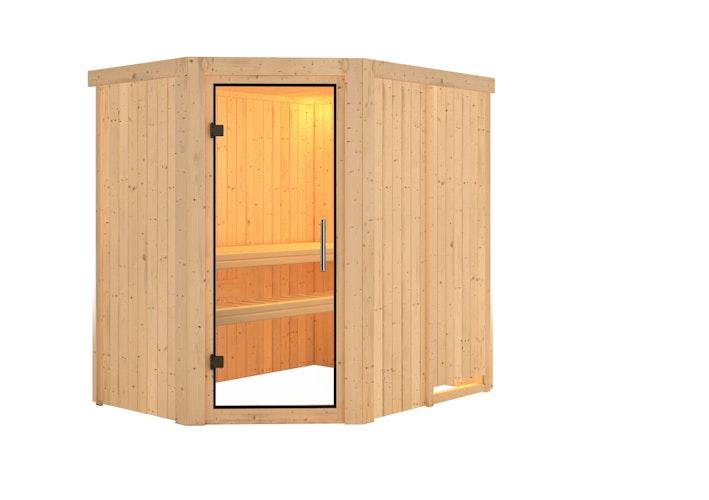Karibu Sauna Saja - 68 mm Systemsauna - 230 Volt Plug & Play