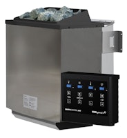 Karibu 9 kW Bio-Kombiofen Saunaofen anthrazit inkl. Steuergerät EASY schwarz - Sparset