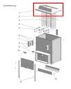 Vorschaubild Karibu Ersatzaluminiumabdeckung Aluminiumabdeckung edelstahlfarben für 9 kW-Öfen Finnisch und Bio-Kombi - 086.89.723.11 