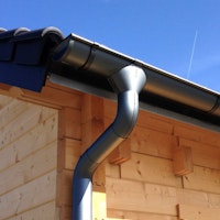 Metall Dachrinnenset für Karibu Gartenhaus Doderic 3/4/5