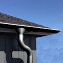 Vorschaubild Metall Dachrinnenset für Karibu Gartenhaus Doderic 3/4/5