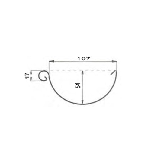 Metall Dachrinnenset für Karibu Gartenhaus Doderic 3/4/5
