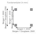 Vorschaubild Karibu 4-Eck Pavillon Bergen 1/2 kesseldruckimprägniert