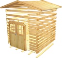 Vorschaubild Karibu Woodfeeling Blockbohlenhaus Mittelwandhaus Lagor 1/2- 38 mm