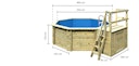 Vorschaubild Karibu Pool Modell 1 A/B/C/D - kesseldruckimprägniert