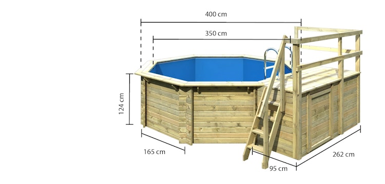 Karibu Pool Modell 1 A/B/C/D - kesseldruckimprägniert