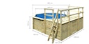 Vorschaubild Karibu Pool Modell 1 A/B/C/D - kesseldruckimprägniert
