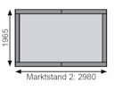 Vorschaubild Karibu Marktstand Verkaufsshaus 1/2 - 19 mm