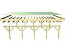 Vorschaubild Karibu Carport Doppelcarport Classic Doppel 2 - kesseldruckimprägniert