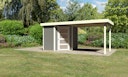 Vorschaubild Karibu Woodfeeling Gartenhaus Schwandorf 3/5 inkl. 275 cm Schleppdach - 19 mm