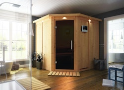 Karibu Sauna Jarin mit Eckeinstieg 68 mm