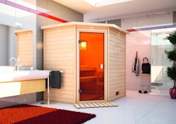 Karibu Woodfeeling Sauna Mia - 38 mm Massivholz Aktionssauna