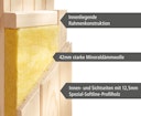 Vorschaubild Karibu Sauna Siirin mit Eckeinstieg 68 mm