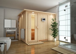 Karibu Sauna Gobin mit Fronteinstieg 68 mm