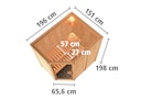 Vorschaubild Karibu Sauna Saja - 68 mm Systemsauna - 230 Volt Plug & Play