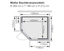 Vorschaubild Karibu Sauna Sinai 3 - Massivholzsauna mit Eckeinstieg 38 mm