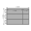 Vorschaubild Karibu Bosse 1 - 38 mm Gartensauna mit Vorraum und Satteldach
