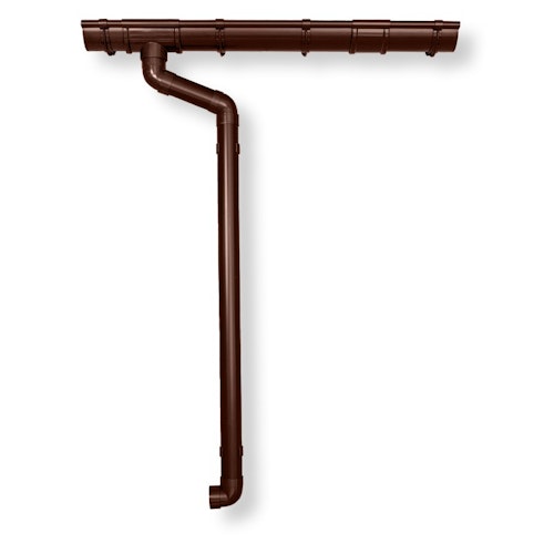 Kunststoff Dachrinnenset für Karibu Gartenhaus Bensburg 4