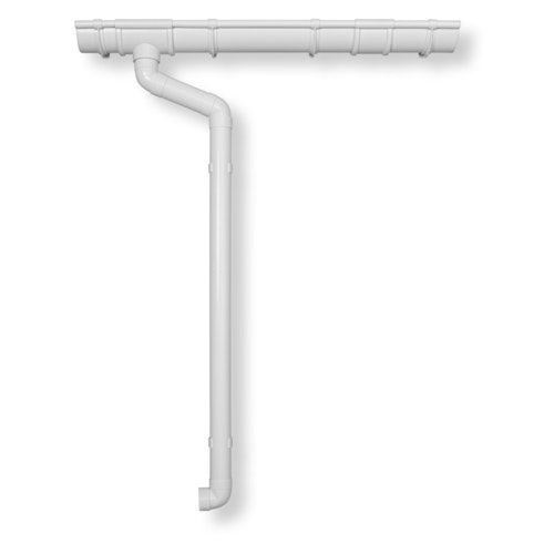 Kunststoff Dachrinnenset 394B für Pavillons (8 Ecken)