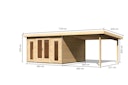 Vorschaubild Karibu Premium Gartenhaus Radeburg 3 - 40 mm (Homeoffice-Gartenhaus)