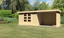 Vorschaubild Karibu Woodfeeling Gartenhaus Askola 2/3/3,5/4/5 m. 275 cm Schleppdach/Seiten- und Rückwand